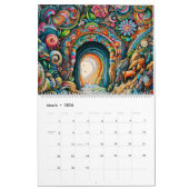 Calendrier 2026 Calendar Doodle Caves Art Calendar (Mar 2026)
