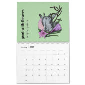 Calendrier 2026 Calendar featuring nature illustrations (Jan 2027)