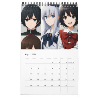 Calendrier 2026 Calendar (Images created by Grok)