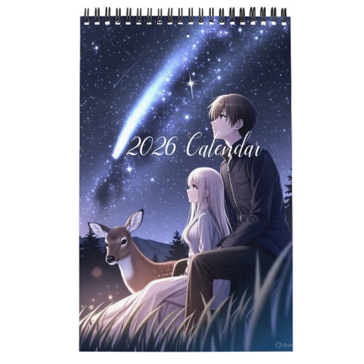 Calendrier 2026 Calendar (Images created by Grok) (Protection)