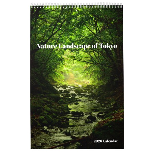 Calendrier 2026 Calendar , Nature landscape of Tokyo (Protection)