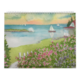 Calendrier 2026 Calendar Roseann Meserve Watercolor Artist 