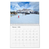 Calendrier 2026 Calendar with images of Italian Dolomites (Feb 2026)
