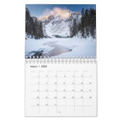 Calendrier 2026 Calendar with images of Italian Dolomites (Mar 2026)