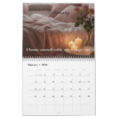 Calendrier 2026 Calm Calendar — Minimalist Soft Aesthetic (Feb 2026)