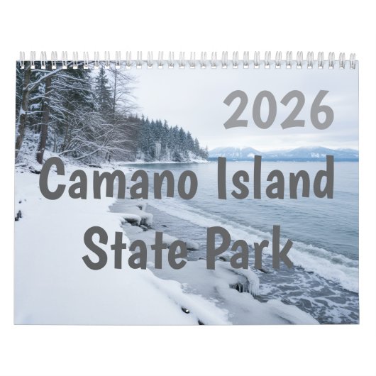 Calendrier 2026 Camano Island State Park Personalized (Protection)