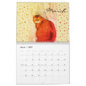 Calendrier 2026 Chats Veulent S'amuser Art de Chat (Mar 2027)