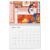 Calendrier 2026 Chats Veulent S'amuser Art de Chat (Feb 2027)