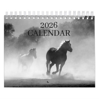 CALENDRIER 2026 CHEVAUX SIMPLES