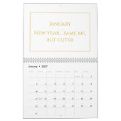 Calendrier 2026 Citation Mignon Or Élégant (Jan 2027)
