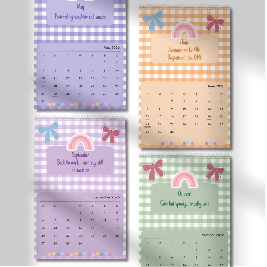 Calendrier 2026 Citation Ruban & Fleur Mignon Clai