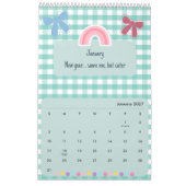 Calendrier 2026 Citation Ruban & Fleur Mignon Clai (Jan 2027)