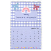 Calendrier 2026 Citation Ruban & Fleur Mignon Clai (Feb 2027)