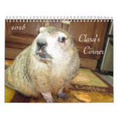 Calendrier 2026 Clara's Corner Groundhog Calendar B (Protection)