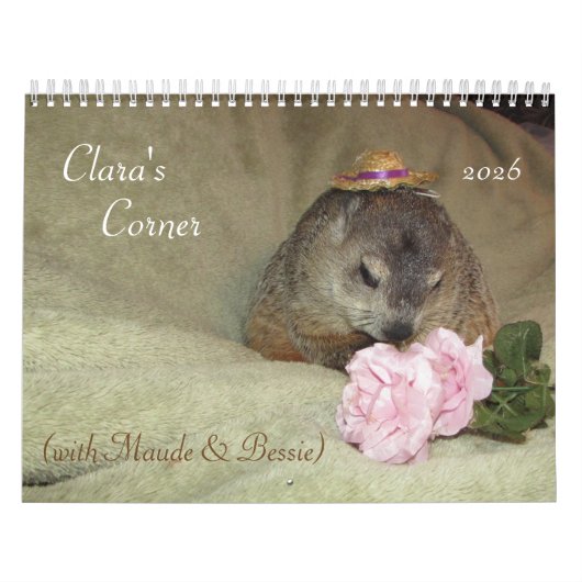 Calendrier 2026 Clara's Corner Groundhog Calendar F (Protection)