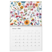 Calendrier 2026 Classic Wildflower Pattern Calendar (Jan 2026)