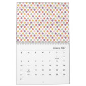 Calendrier 2026 Colorful Pastel Pattern Illustration Calendar (Jan 2027)