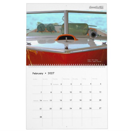 Calendrier 2026 CorrectCraftFan.com Annual Calendar (Feb 2027)