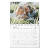 Calendrier 2026 Custom Family Photos Coastal Stripe (Jan 2027)