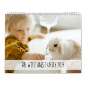 Calendrier 2026 Custom Photo Fun Family Quotes Modern (Protection)