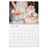 Calendrier 2026 Custom Wedding Photo Chic Script Calendar (Mar 2026)