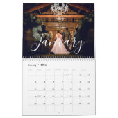 Calendrier 2026 Custom Wedding Photo Chic Script Calendar (Jan 2026)