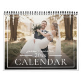Calendrier 2026 Custom Wedding Photo Newlywed Chic (Protection)