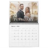 Calendrier 2026 Custom Wedding Photo Newlywed Chic (Feb 2026)