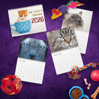 Calendrier 2026 Cute Cat Breeds Photo – for Cat Lovers