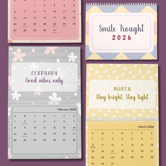 Calendrier 2026 Cute Quote Calendar