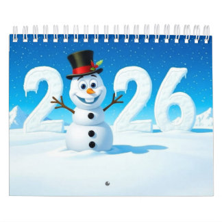 Calendrier 2026 Cute Seasonal Character Wall Calendar (Small)