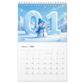 Calendrier 2026 Cute Seasonal Character Wall Calendar (Small) (Jan 2026)