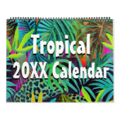 Calendrier 2026 Cute Tropical colorful custom photos wall (Protection)