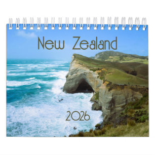 Calendrier 2026 de la Nouvelle-Zélande South Islan