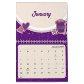 Calendrier 2026 de tasse de café mignonne (Jan 2027)