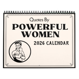 Calendrier 2026 des citations de femmes puissantes