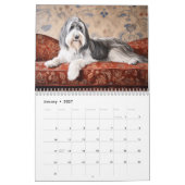 Calendrier 2026 des collies barrées (Jan 2027)