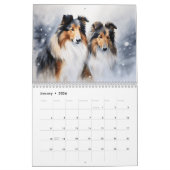 Calendrier 2026 des collies rugueuses (Jan 2026)