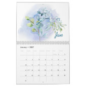 Calendrier 2026 des feuilles à l'aquarelle | Natur (Jan 2027)