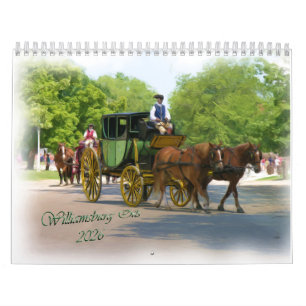 Calendrier 2026 des huiles de Williamsburg
