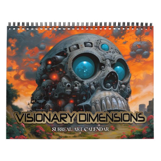 Calendrier 2026 Dimensions Visionnaires 10 Art Surreal (Protection)