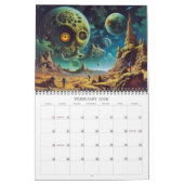 Calendrier 2026 Dimensions Visionnaires 10 Art Surreal (Feb 2026)