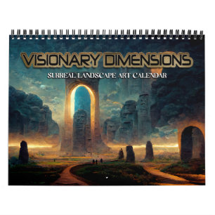 Calendrier 2026 Dimensions Visionnaires 3 Paysages Surréels