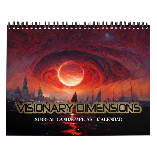 Calendrier 2026 Dimensions Visionnaires 4 Paysages Surréels (Protection)