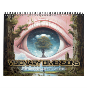 Calendrier 2026 Dimensions Visionnaires 5 Paysages surréalist
