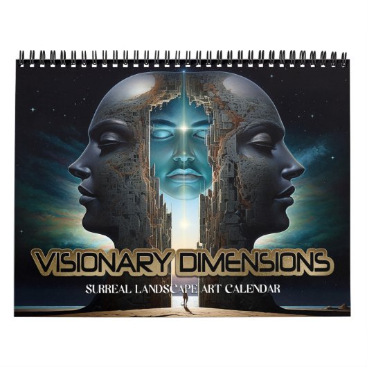 Calendrier 2026 Dimensions Visionnaires 6 Paysages Surréels (Protection)