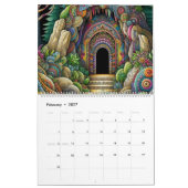 Calendrier 2026 Doodle Grottes Art Calendrier (Feb 2027)