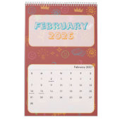 Calendrier 2026 Doodle Mignon Clair (Feb 2027)
