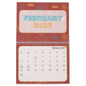 Calendrier 2026 Doodle Mignon Clair (Feb 2027)