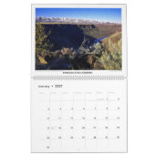 Calendrier 2026 du haut désert de l'Oregon (Jan 2027)